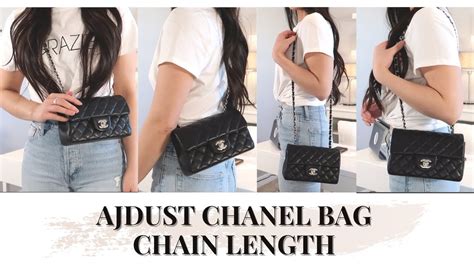 chanel mini rectangular how to shorten chain|chanel purse chain length.